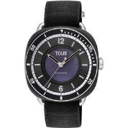 Reloj TOUS para mujer de la colección Osier fabricado en acero inoxidable y elástico en color negro. Estamos ante un reloj de di