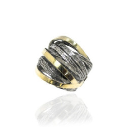 Anillo plata oro Styliano