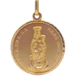 Virgen del Puy oro de 18k 26mm